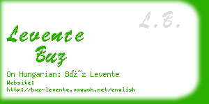levente buz business card